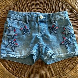 3/12🌸Girls embroidered denim shorts